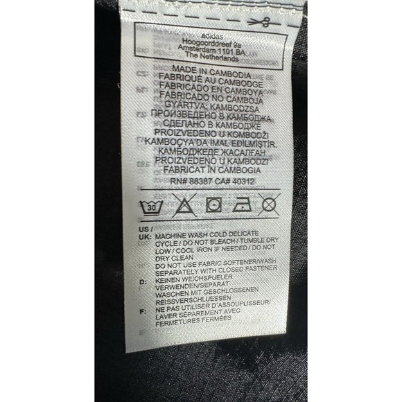 Adidas Originals Colorblock Windbreaker Jacket Pink Black Cream Women's S NWT - Picture 11 of 12